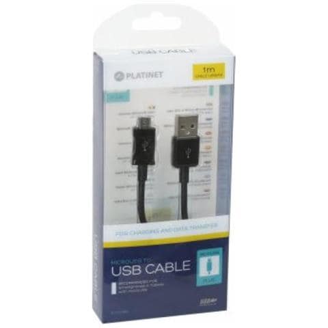 Cavo Micro Usb A Usb Puc1mbb 1 M Nero Pelle - Foto 2