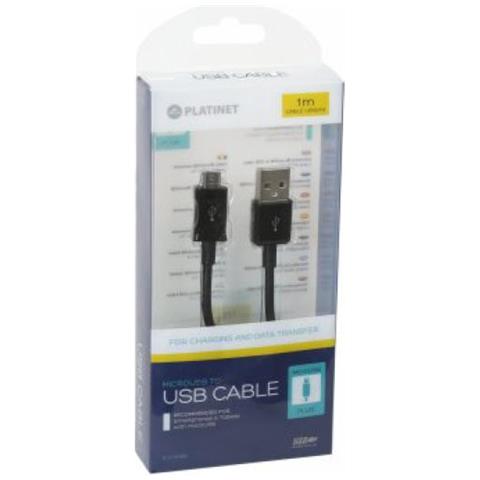 Cavo Micro Usb A Usb Puc1mbb 1 M Nero Pelle - Foto 4