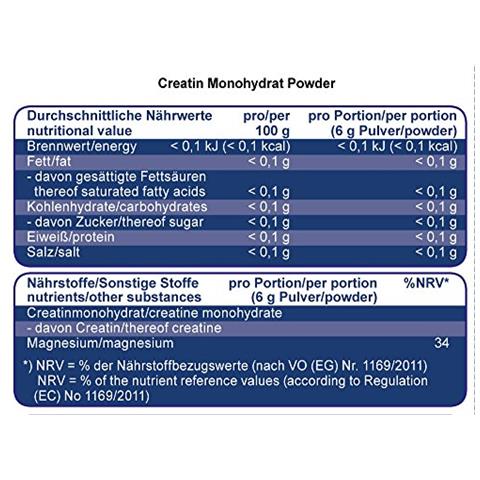 Nutrition Creatin Monohydrat - 1 Prodotto - Foto 3