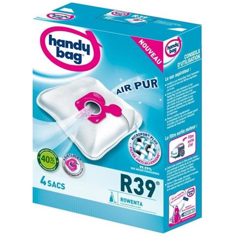 Handy Bag R39 Sacchetto Aspirapolvere Microfibra Ipoallergenica Rowenta Silence Force Rowenta Silence Force Compact 4 1 E Sacchetti Filtro Uscita Aria - Foto 5