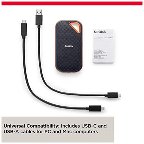 Extreme PRO SSD NVMe portatile da 1 TB, USB-C, velocità di lettura e scrittura fino a 2.000 MB / s, resistente e impermeabile (IP55)  - Foto 5