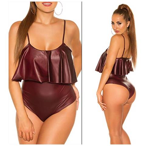 Wet Look - Body Da Donna, Taglia Unica - Foto 5