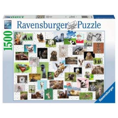 Puzzle 1500 Collage Animali - Foto 1