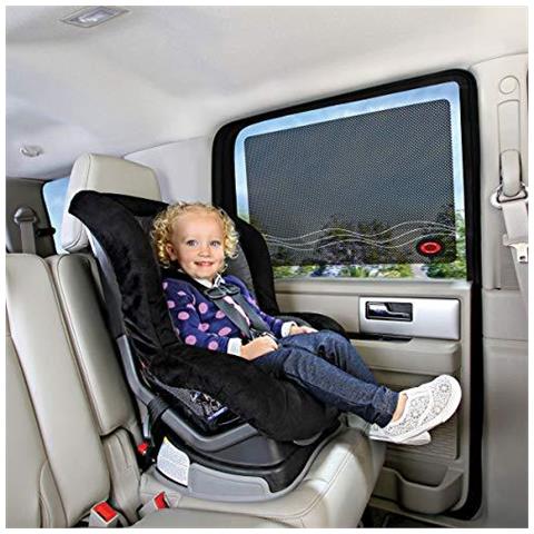 Brica Da Munchkin Wrinkle Free Car Window Sun Shades Fornisce La Massima Uva Uvb Protezione Rimovibile E Riutilizzabile Heat Alert System Confezione Da 2 - Foto 4