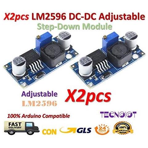 2pcs Lm2596 Lm2596s Dc-dc Regolabile Di Tensione Step Down Di Alimentazione. . . - Foto 1