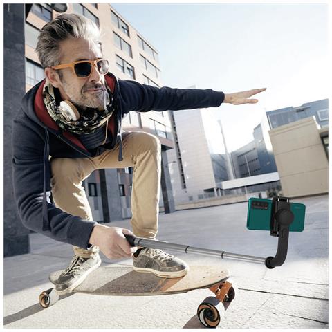 Asta Stabilizzatrice Smartphone Con Treppiedi Integrato Telcomando Bluetooth - Foto 9