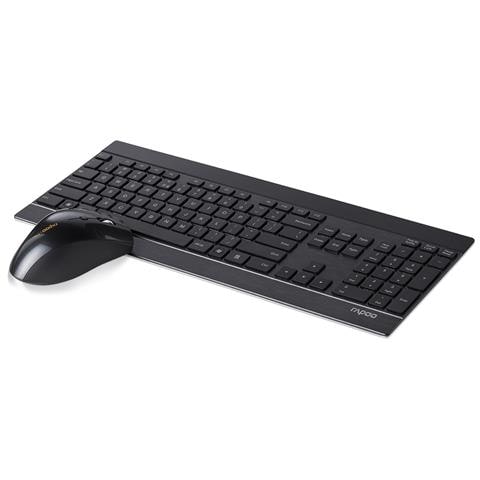 Tastiera USB + RF Wireless + Bluetooth 12116  per Desktop/Server (Layout Tedesco) Colore Nero - Foto 8