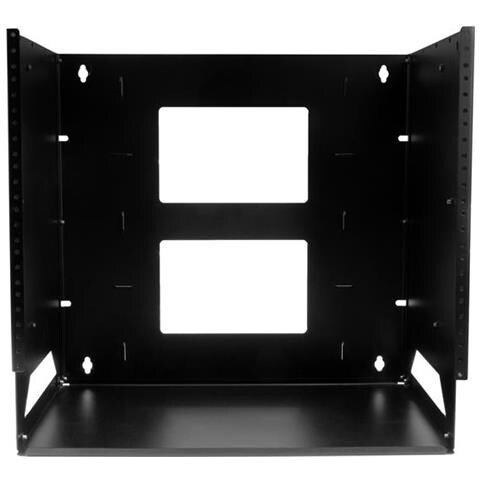 "Rack Armadio per Montaggio a Parete con Mensola Incorporata - Accaio - 8U - regolabile da 12""-18""" - Foto 2