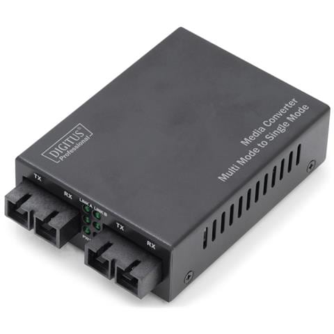 DN-82024 100Mbit / s 1310nm Modalità multipla, Modalità singola Nero convertitore multimediale di rete - Foto 1