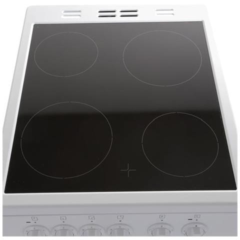 Cucina Elettrica FSS57000GW 4 Zone Cottura Forno Elettrico Statico Classe A Dimensioni 50 x 60 cm Colore Bianco Nero - Foto 5