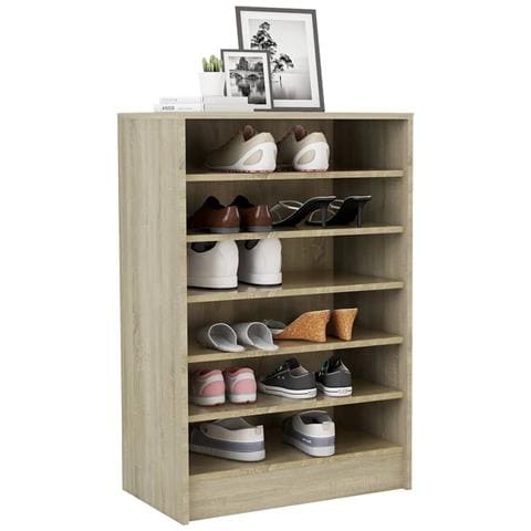 Scarpiera Rovere Sonoma 60x35x92 cm in Truciolato - Foto 2