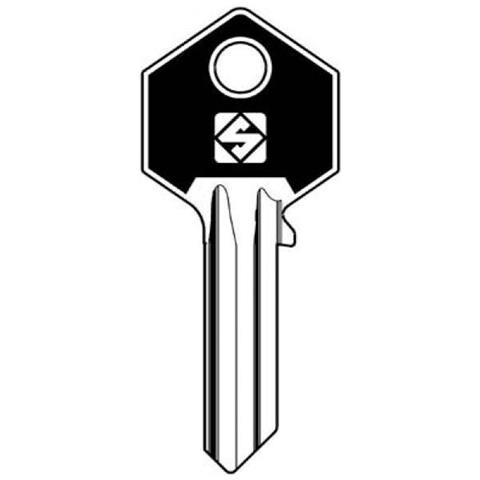 Chiave Piatta Slim Color Yale Ya226sl Ottone Nichelato X 10 Pz - Foto 1