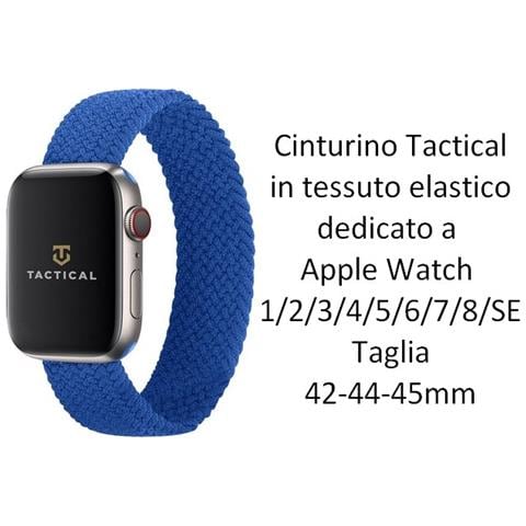 Cinturino Xl 785s Originale Braided String Per Apple Watch 1-2-3-4-5-6-7-se 42 44 45mm Blu - Foto 2