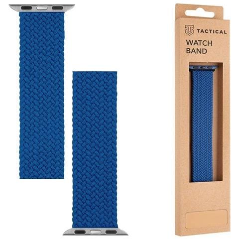 Cinturino Xl 785s Originale Braided String Per Apple Watch 1-2-3-4-5-6-7-se 42 44 45mm Blu - Foto 1