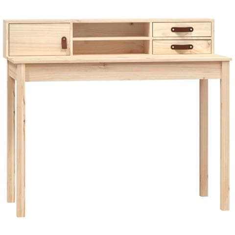 Scrivania 110x50x93 cm in Legno Massello di Pino - Foto 1