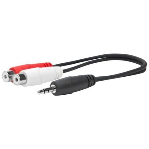 Promjmrcaf0.2 Cavo Audio 0,2 M 2 X Rca 3.5mm Nero (3.5mm Male To Rca Female -. - Warranty: 144m) - Foto 1