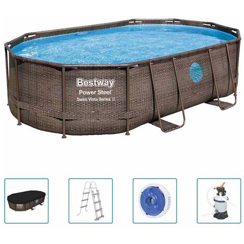 Set Piscina Power Steel 488x305x107 Cm - Foto 1