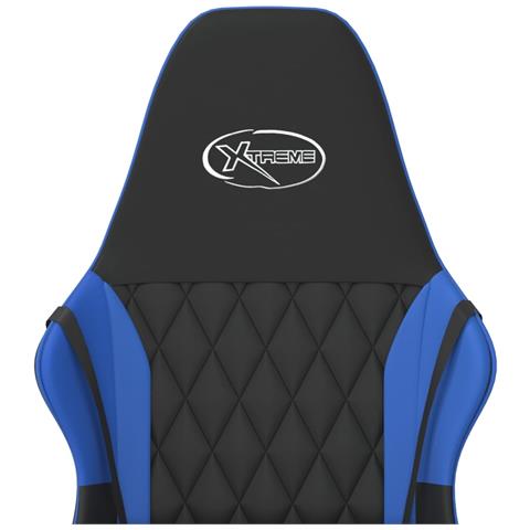 Sedia Da Gaming Nera E Blu In Similpelle - Foto 8