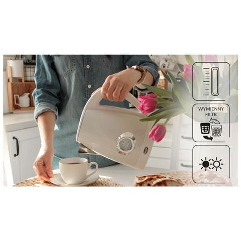 Bollitore Mcz-108 Bianco Acciaio Inossidabile 1500 W 1,7 L - Foto 2