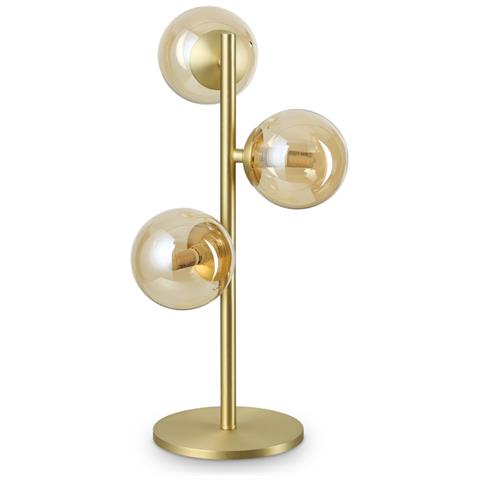 Lumetto Contemporaneo Perlage Metallo Ottone 3 Luci G9 15w 3000k Ip20 - Foto 1