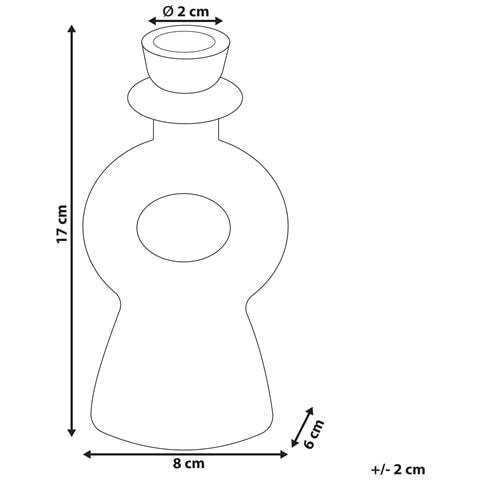 Portacandele Ceramica Bianco Sporco 17 Cm Sparta - Foto 5