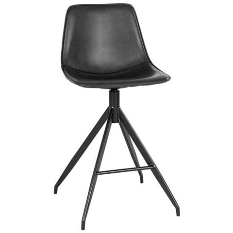 Set 2 Sgabelli Alti Monaco - Nero - Plastica - 47x46x84 Cm - Foto 1