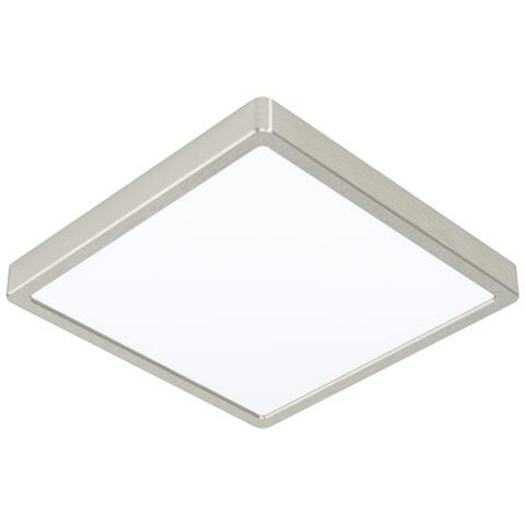 Plafoniera Moderna Fueva Z Alluminio Nichel Satinato Led Integrato 19,5w - Foto 1