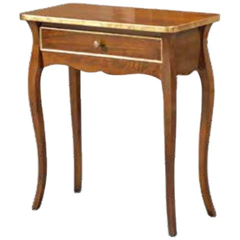 Consolle In Legno In 6 Cassetti Con Specchiera Arte Povera Tinta Noce L. 90 X P. 40 H. 81 - Foto 1