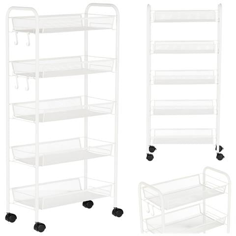 Carrello Per Parrucchieri Cosmetico Tavolino Su Ruote Per La Tintura St017w Al Salone Di Bellezza Scaffale Con Ripiani - Foto 1