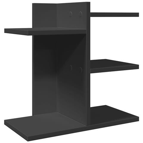 Organizer Da Scrivania Nero 42x21,5x42 Cm In Legno Multistrato - Foto 1