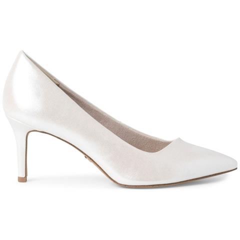 Pearl Elegant Closed Pumps Scarpe Con Tacco Sintetico E Tessile Scarpe Donna Bianco Eu 36, 1-22421-20 229 - Foto 1