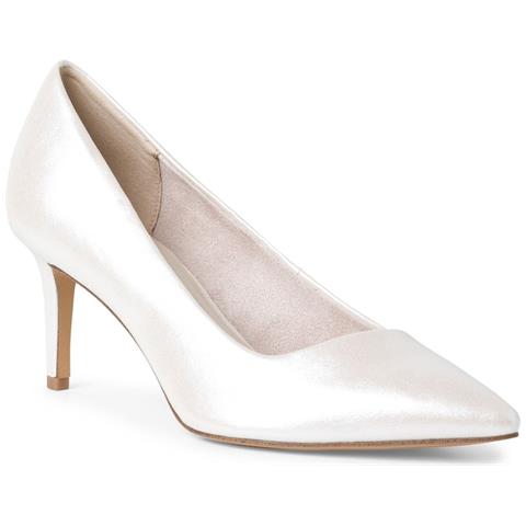 Pearl Elegant Closed Pumps Scarpe Con Tacco Sintetico E Tessile Scarpe Donna Bianco Eu 36, 1-22421-20 229 - Foto 2
