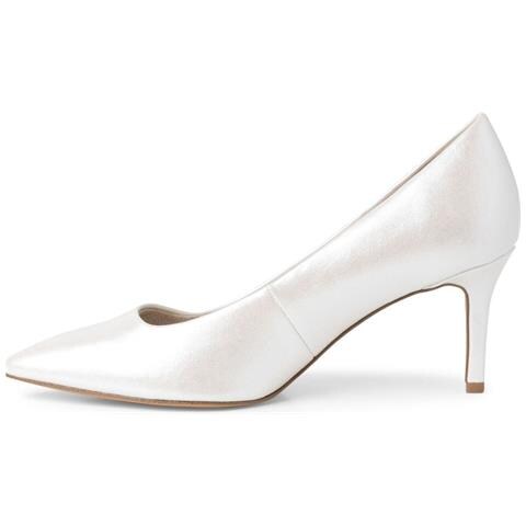 Pearl Elegant Closed Pumps Scarpe Con Tacco Sintetico E Tessile Scarpe Donna Bianco Eu 36, 1-22421-20 229 - Foto 3