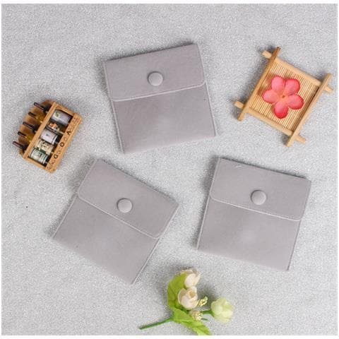 Confezione Da 4 Sacchetti In Velluto Antipolvere Per Gioielli Grey - Foto 1