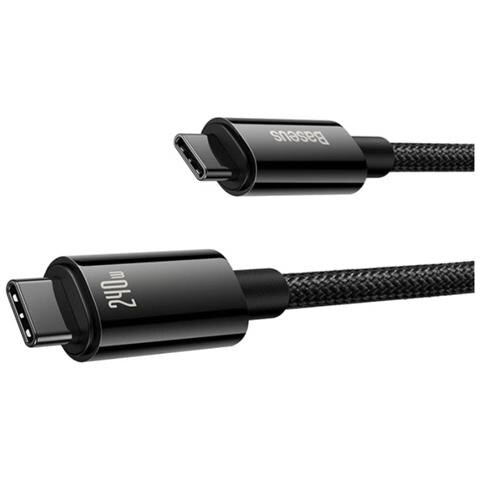 Cavo Di Ricarica E Trasferimento Usb-c-usb-c 240w Da 1 M, Nero - Foto 2