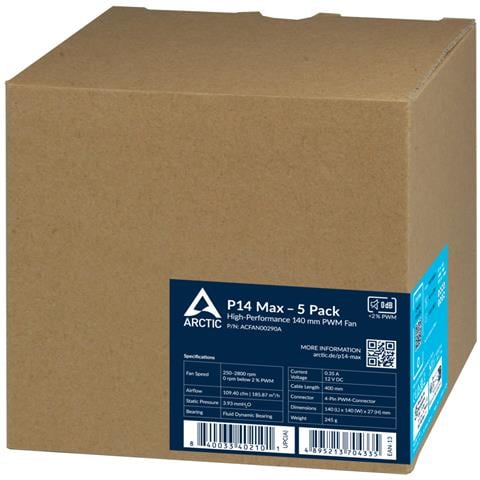 P14 Max Case per computer Ventilatore 14 cm Nero - Foto 5