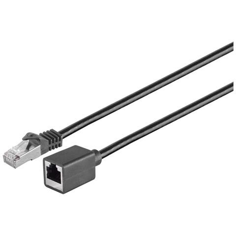 Prolungatore di rete Cat7 RJ45 S /FTP Nero 0,5 m - Foto 1