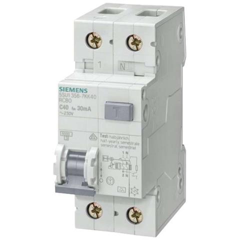 Siemens Fi-schutzschalter 1polig 16 A 230 V 5su1656-6kk16 (5su1656-6kk16) - Foto 1