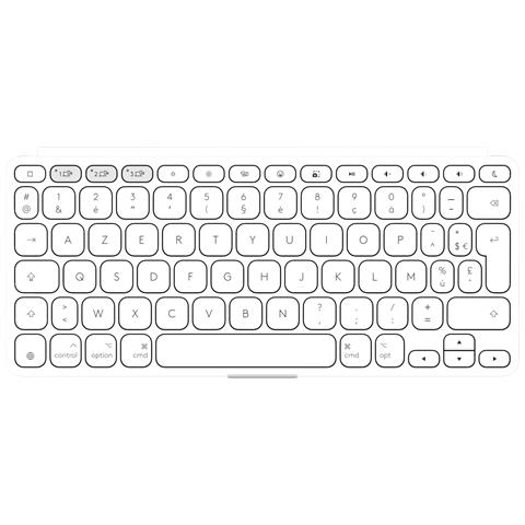 920-013007 tastiera Universale Bluetooth AZERTY Francese Bianco - Foto 6