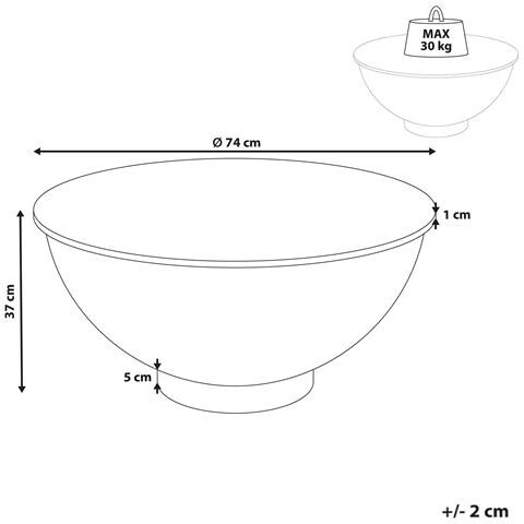 Tavolino Da Caffè Nadine Ceramica Nero Con Contenitore - Foto 8