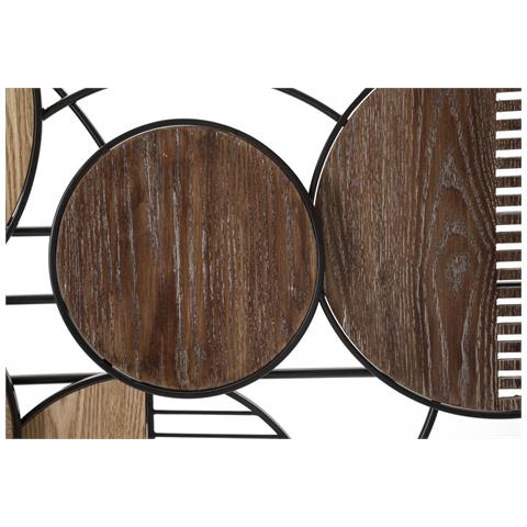 Decorazione In Metallo 3d Cerchi 17 - Multicolore - Metallo - 134x4x69,2 Cm - Foto 2