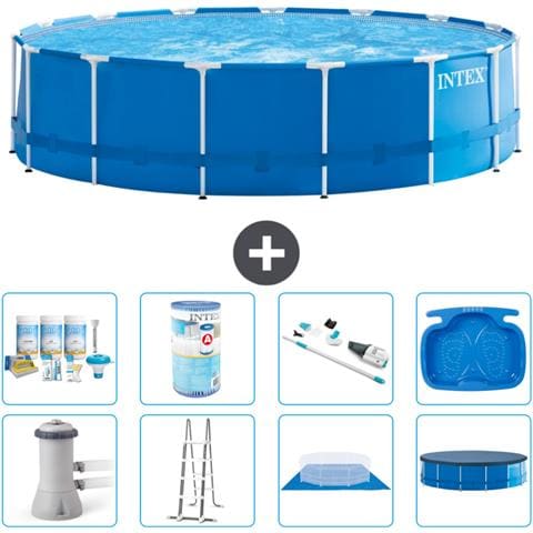 Piscina Fuori Terra - In Giro - 457x122 Cm - Blu - Include Accessori Coordinati A1815 - Foto 1