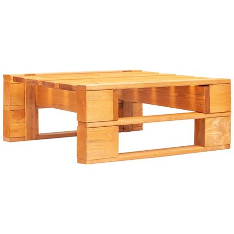 Ottomana Da Giardino Pallet In Legno Di Pino Impregnato Ambra - Foto 1