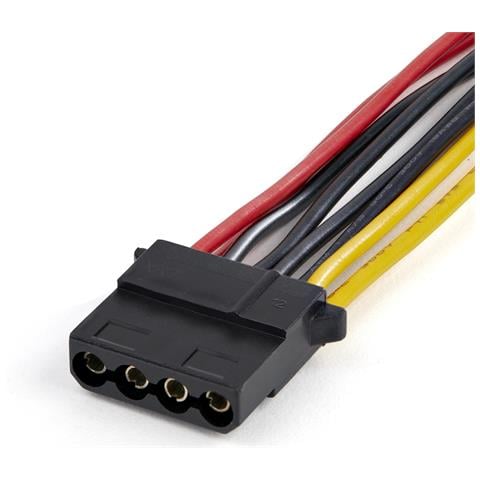 StarTech.com Cavo sdoppiatore di alimentazione da SATA a LP4 - Cavo splitter a 4 pin da LP4 a doppio cavo SATA - Rivestimento in PVC - Filo 18 AWG - Foto 2