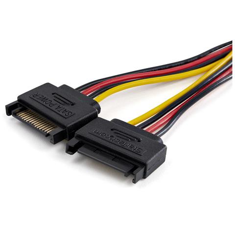 StarTech.com Cavo sdoppiatore di alimentazione da SATA a LP4 - Cavo splitter a 4 pin da LP4 a doppio cavo SATA - Rivestimento in PVC - Filo 18 AWG - Foto 3