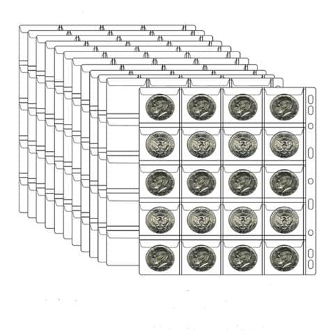 Album Per La Collezione Di Monete Con 20 Tasche (4,5x4,5cm) - Foto 1