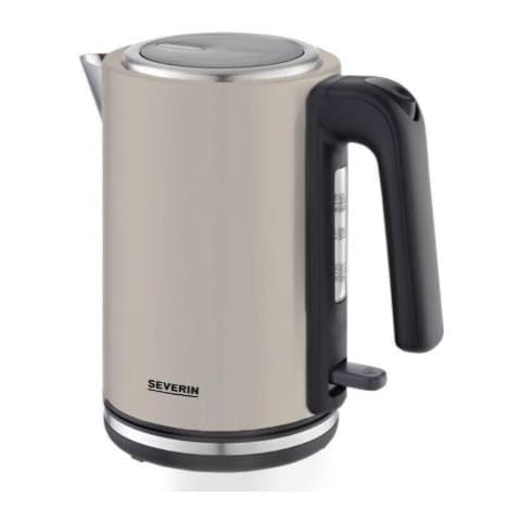 Bollitore Elettrico Wk 9577 con Capacità 1 Litro Girevole 360° Potenza 2400 W Colore Inox Beige Nero - Foto 2
