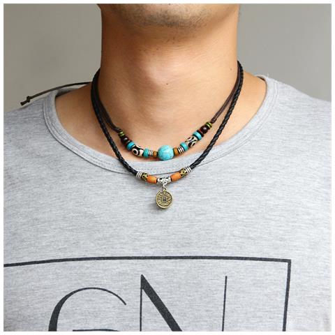 Collana Con Pendente A Moneta Bohemien - Foto 2