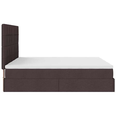 Struttura Letto Pouf con Materassi 180x200 cm in Tessuto - Foto 9