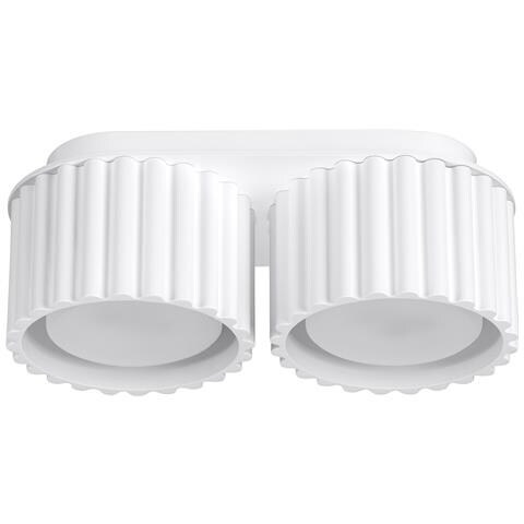 Lampada Da Soffitto Aura 2 Bianco Gx53 Sl. 1783 - Minimalist Lampada A Soffitto Bianco 8x21x10 Cm - Foto 1